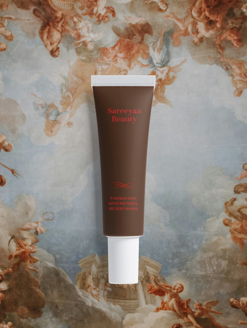 Foundation mit Peptiden, 45 Dunkel Warm